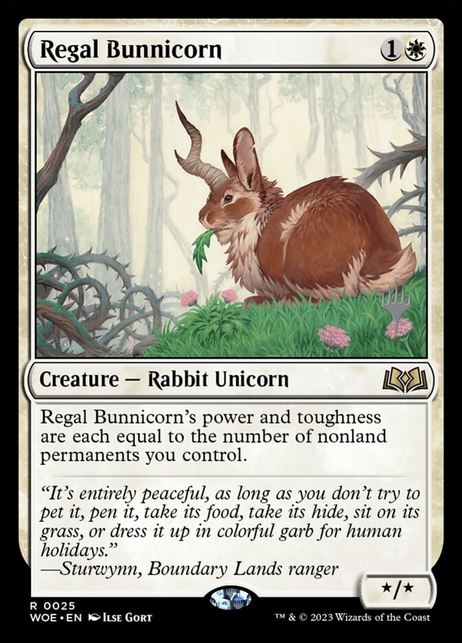 Regal Bunnicorn, Wilds of eldraine promos Card Art