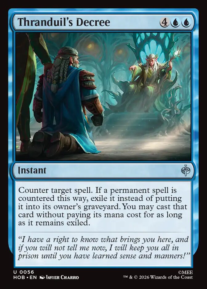 Thranduil's Decree, The Hobbit Card Art