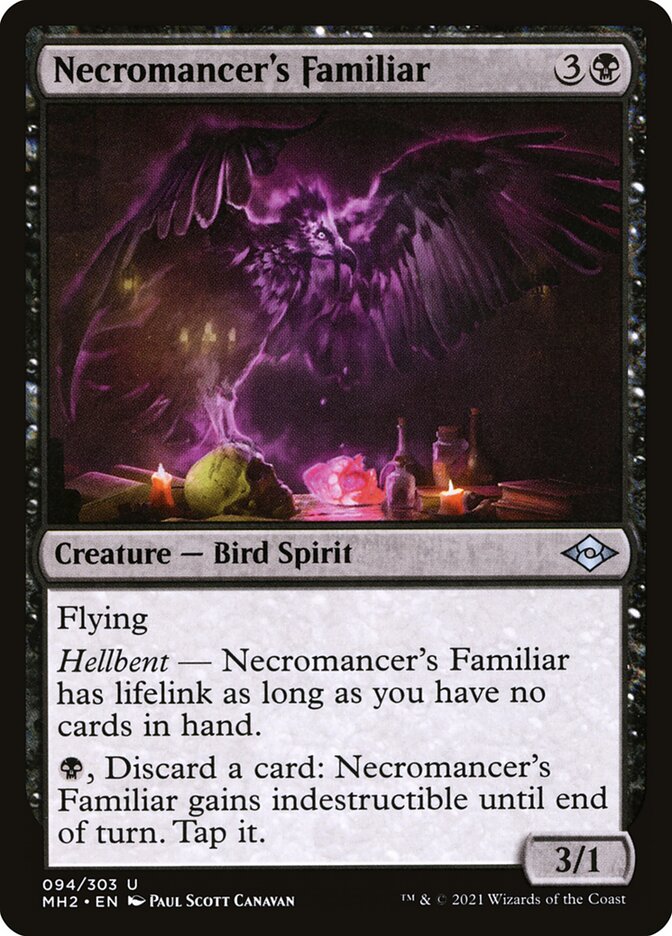 Necromancer's Familiar, Modern horizons 2 Card Art