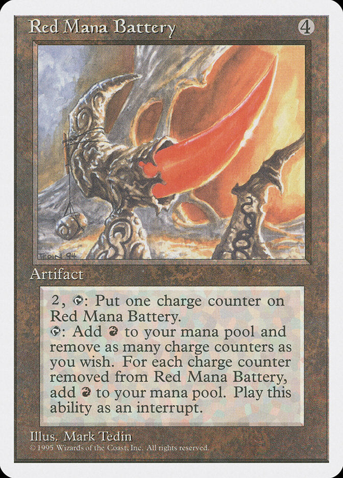 Red Mana Battery, Fourth edition Card Art