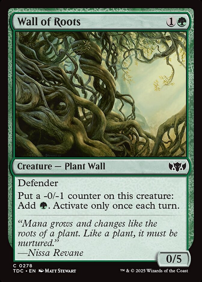 Wall of Roots, Tarkir: Dragonstorm Commander Card Art
