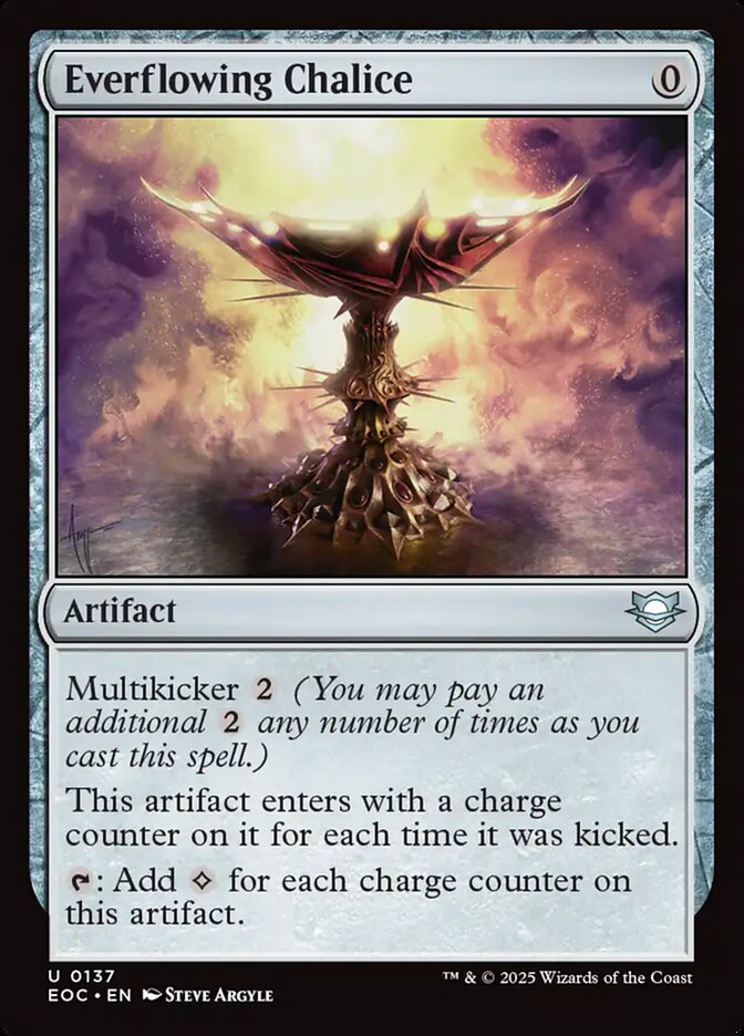 Everflowing Chalice, Edge Of Eternities Commander Card Art