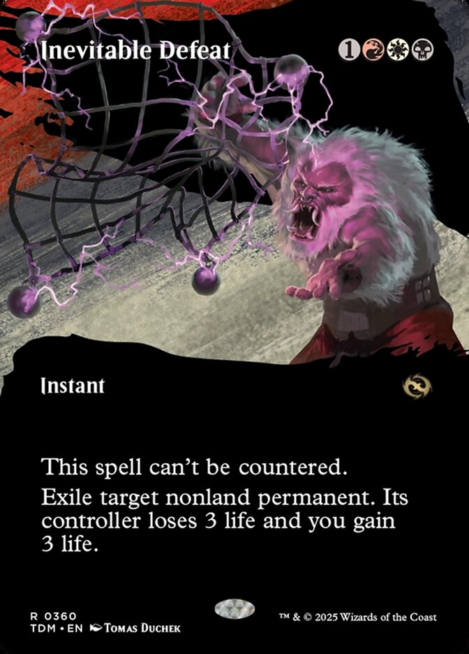 Inevitable Defeat, Tarkir: dragonstorm Card Art