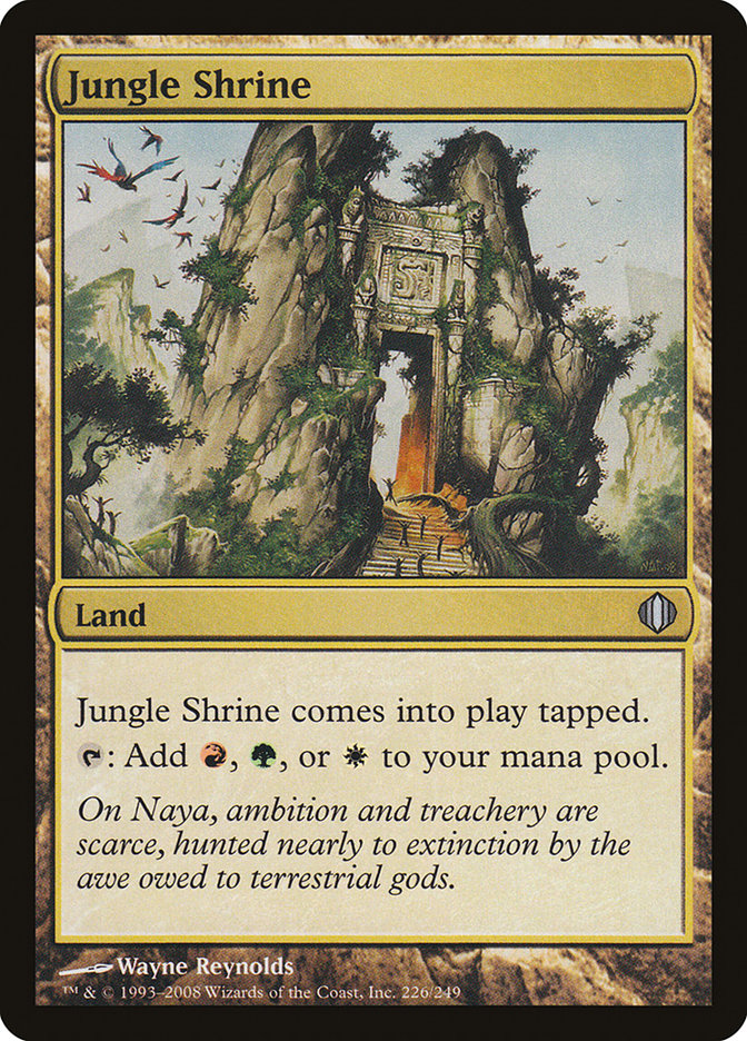 Jungle Shrine, Shards of alara Card Art