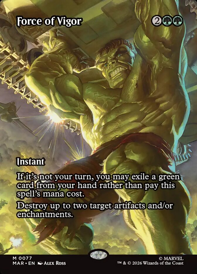Force of Vigor, Marvel Universe Card Art