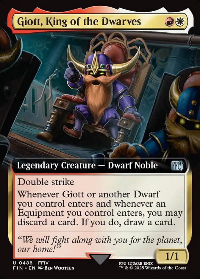 Giott, King of the Dwarves, Final fantasy Card Art