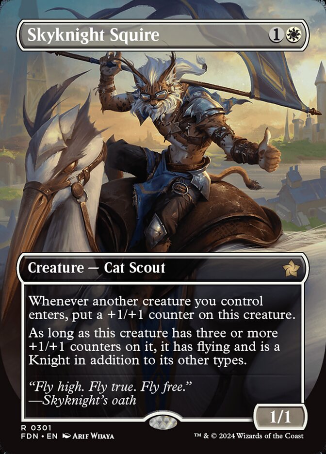 Skyknight Squire, Foundations Card Art