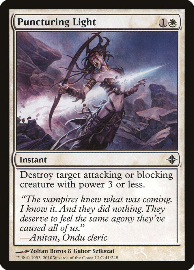Puncturing Light, Rise Of The Eldrazi Card Art