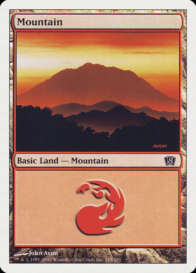 Mountain, Eighth edition Card Art