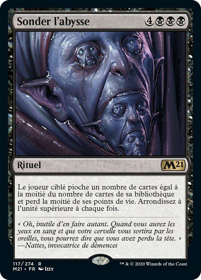 Peer into the Abyss, Core Set 2021 Card Art