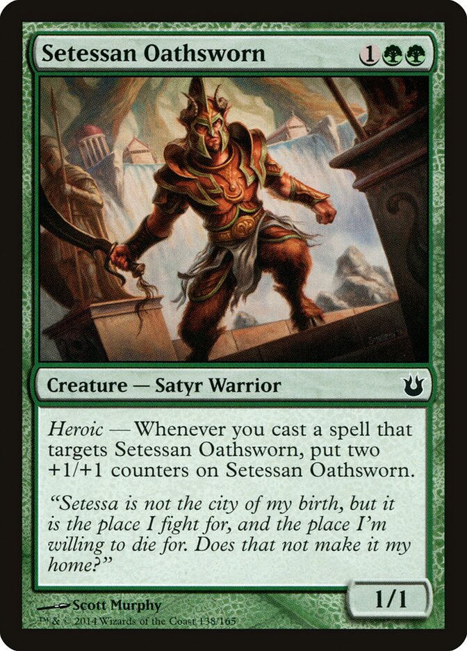 Setessan Oathsworn, Born Of The Gods Card Art