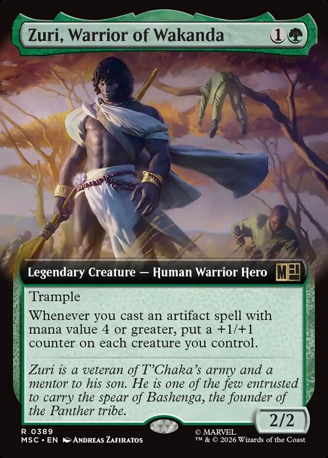 Zuri, Warrior of Wakanda, Marvel Super Heroes Commander Card Art