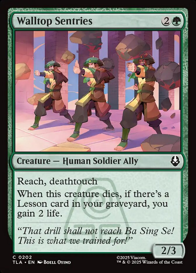 Walltop Sentries, Avatar: The Last Airbender Card Art