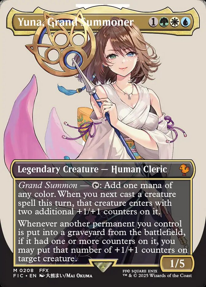 Yuna, Grand Summoner, Final Fantasy Commander Card Art