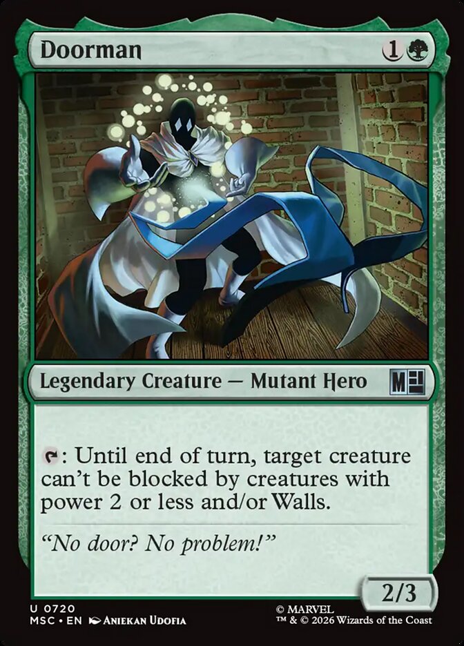 Doorman, Marvel Super Heroes Commander Card Art
