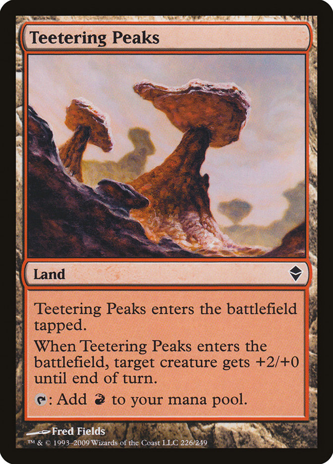 Teetering Peaks, Zendikar Card Art