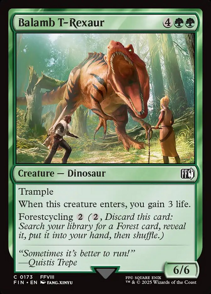 Balamb T-Rexaur, Final fantasy Card Art