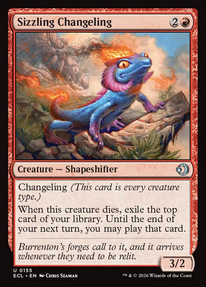 Sizzling Changeling, Lorwyn Eclipsed Card Art