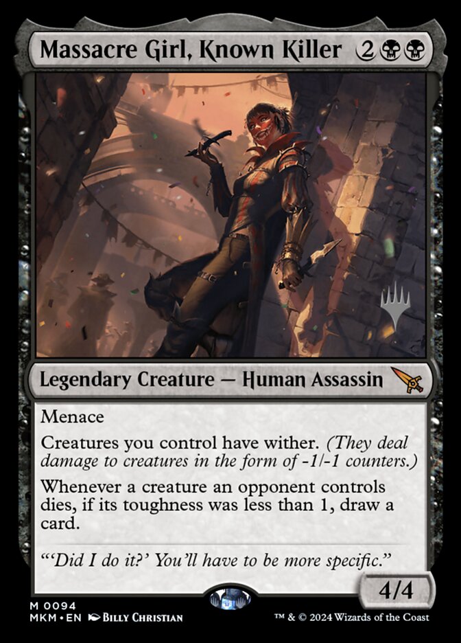 Massacre Girl, Known Killer, Murders At Karlov Manor Promos Card Art