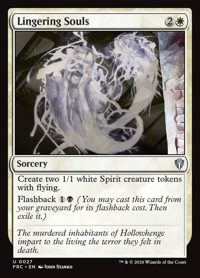 Lingering Souls, Reality Fracture Commander Card Art