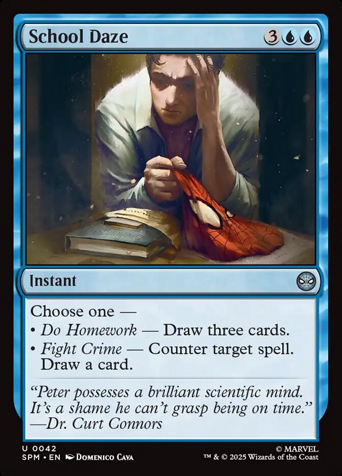 School Daze, Marvel'S Spider-Man Card Art