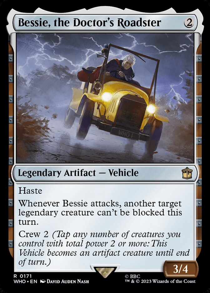 Bessie, the Doctor's Roadster, Doctor Who Card Art