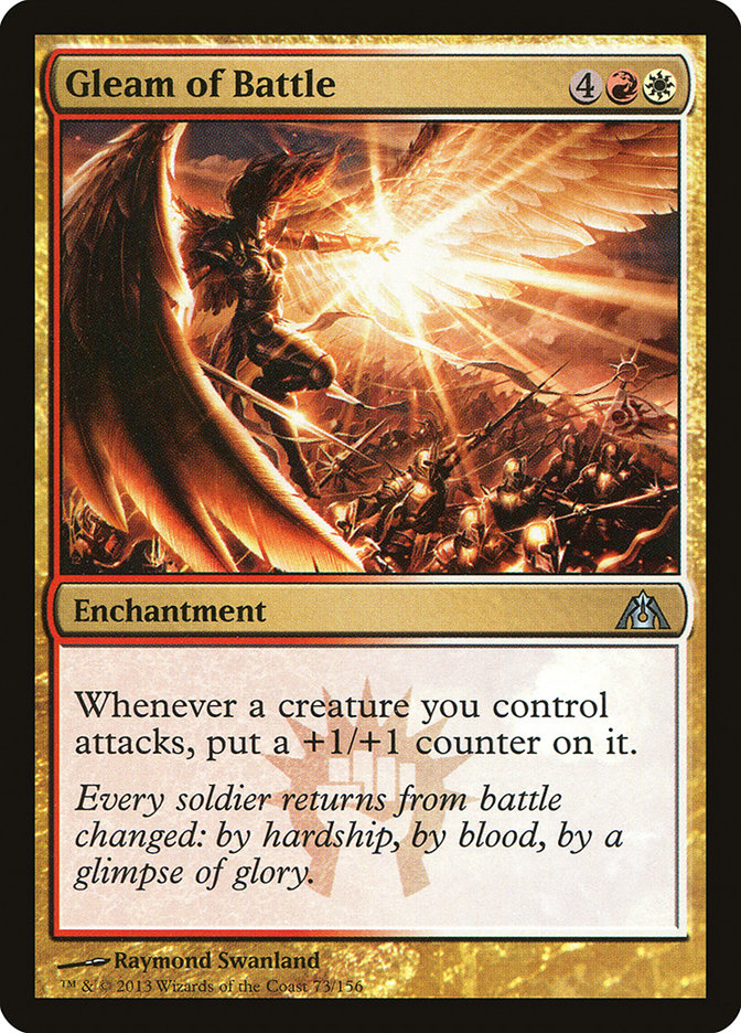 Gleam of Battle, Dragon'S Maze Card Art