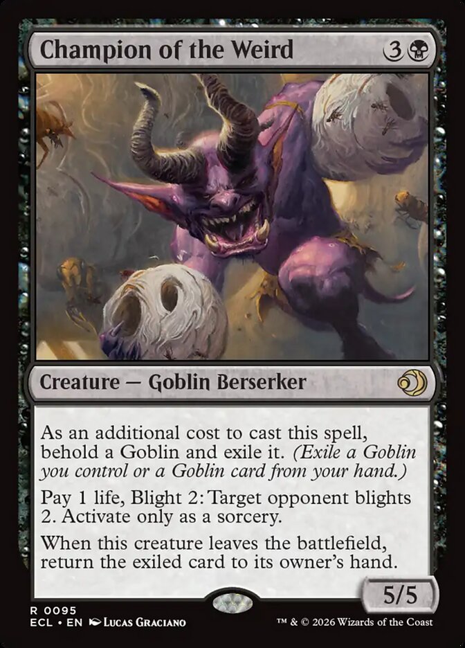 Champion of the Weird, Lorwyn Eclipsed Card Art