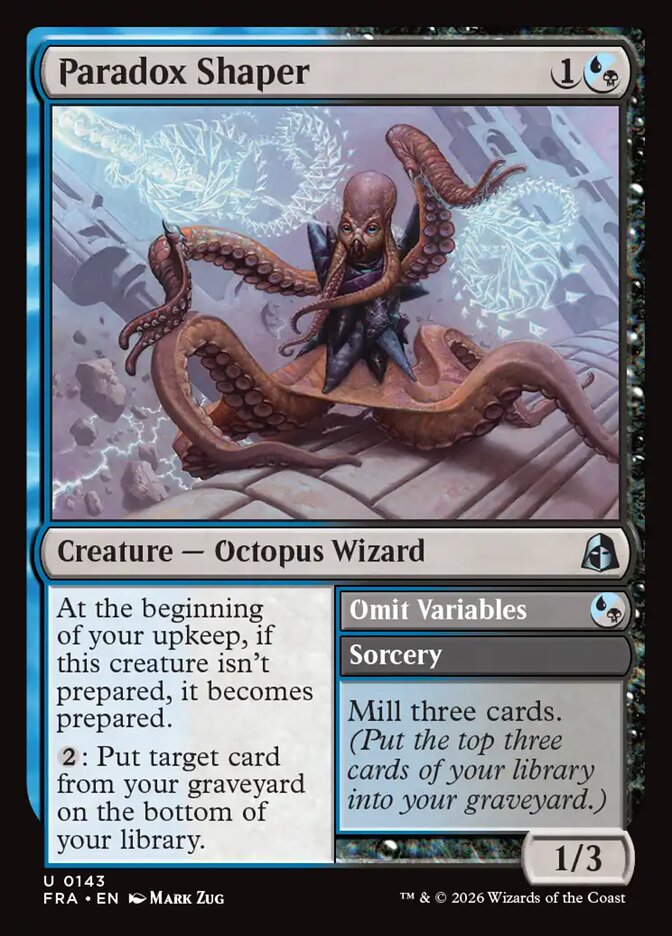 Paradox Shaper // Omit Variables, Reality Fracture Card Art