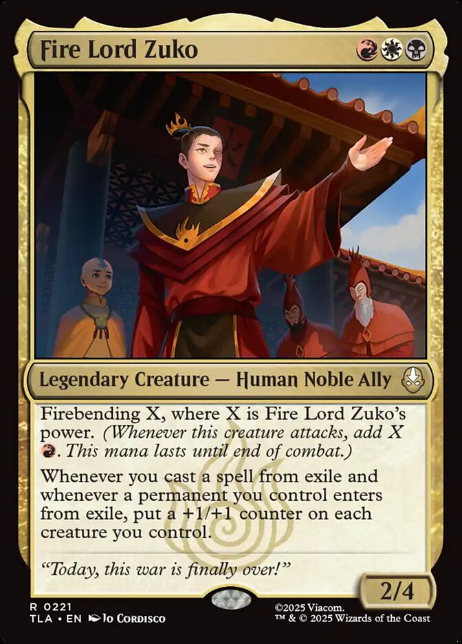 Fire Lord Zuko, Avatar: The Last Airbender Card Art