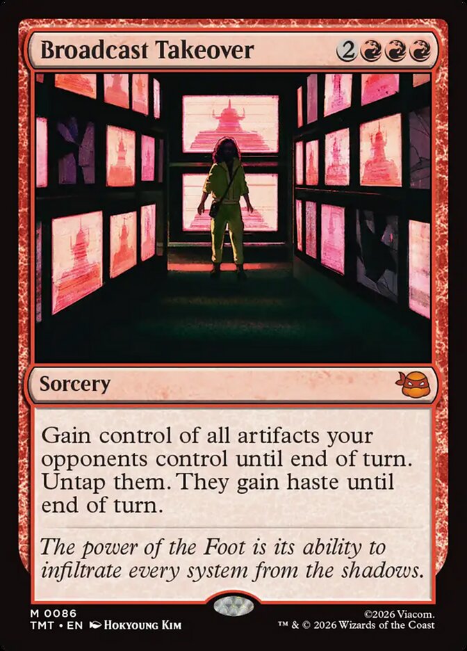 Broadcast Takeover, Teenage Mutant Ninja Turtles Card Art
