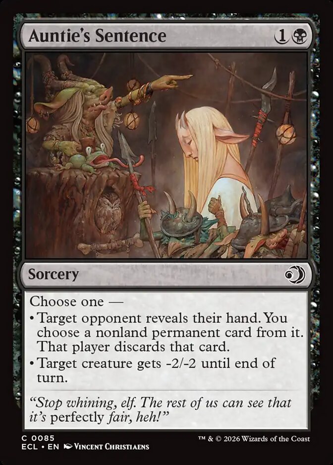 Auntie's Sentence, Lorwyn Eclipsed Card Art