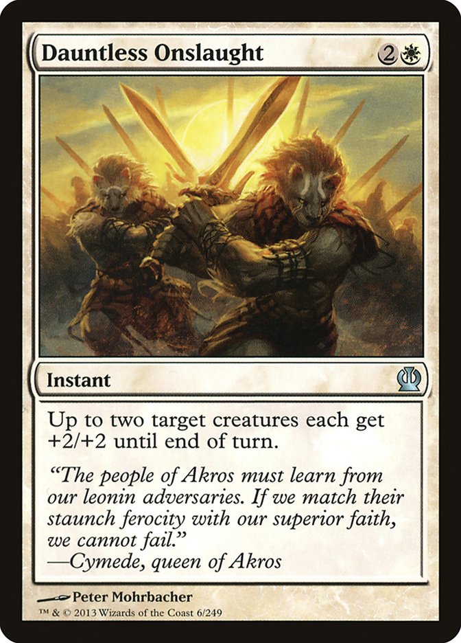 Dauntless Onslaught, Theros Card Art