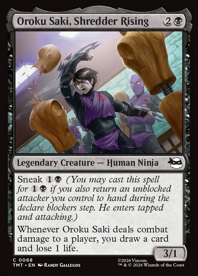 Oroku Saki, Shredder Rising, Teenage Mutant Ninja Turtles Card Art
