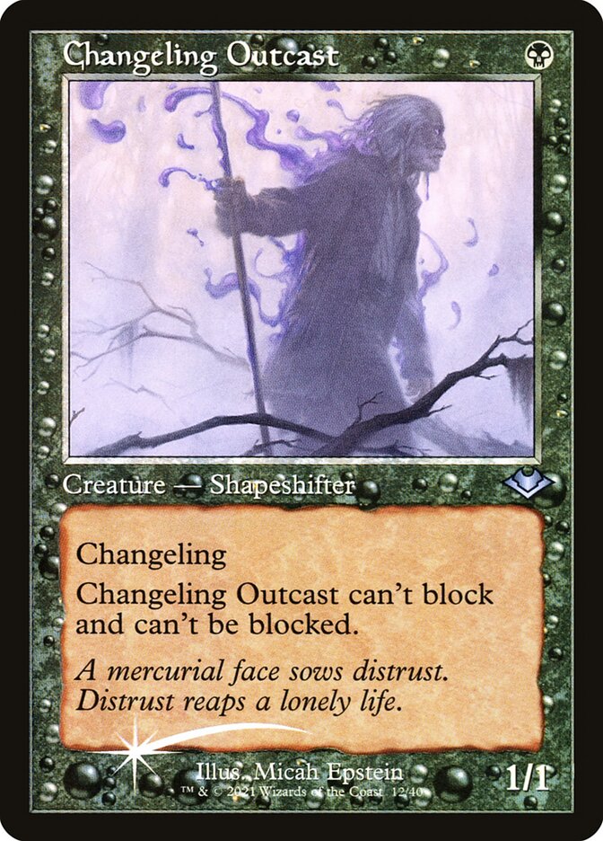 Changeling Outcast, Modern Horizons 1 Timeshifts Card Art