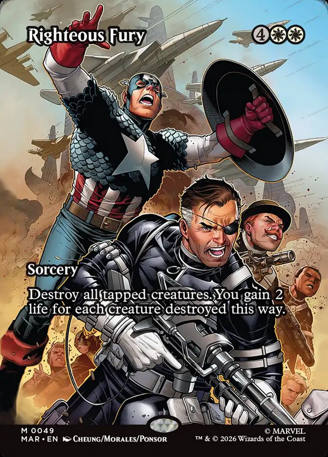 Righteous Fury, Marvel Universe Card Art