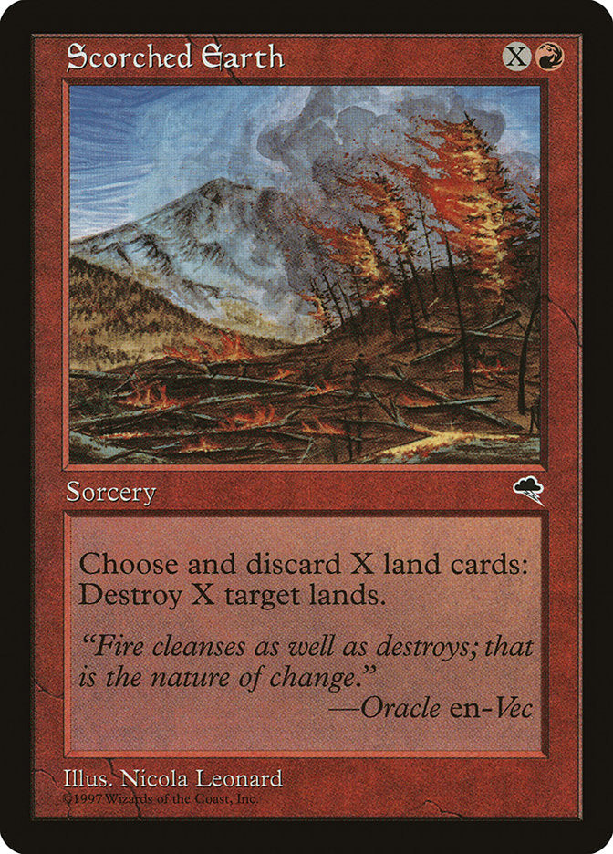 Scorched Earth, Tempest Card Art
