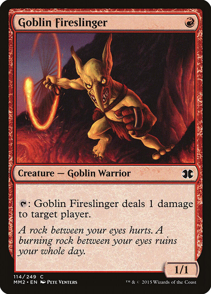 Goblin Fireslinger, Modern Masters 2015 Card Art