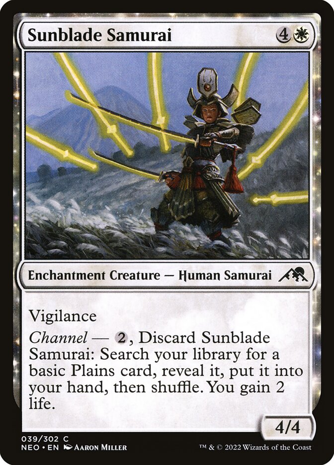 Sunblade Samurai, Kamigawa: Neon Dynasty Card Art