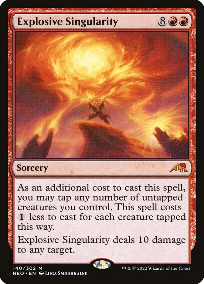 Explosive Singularity, Kamigawa: neon dynasty Card Art