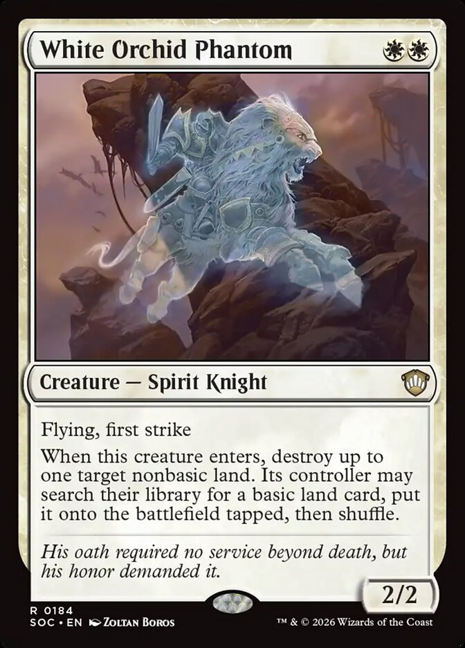 White Orchid Phantom, Secrets Of Strixhaven Commander Card Art