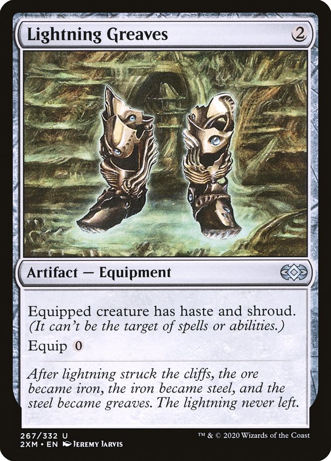 Lightning Greaves, Double Masters Card Art