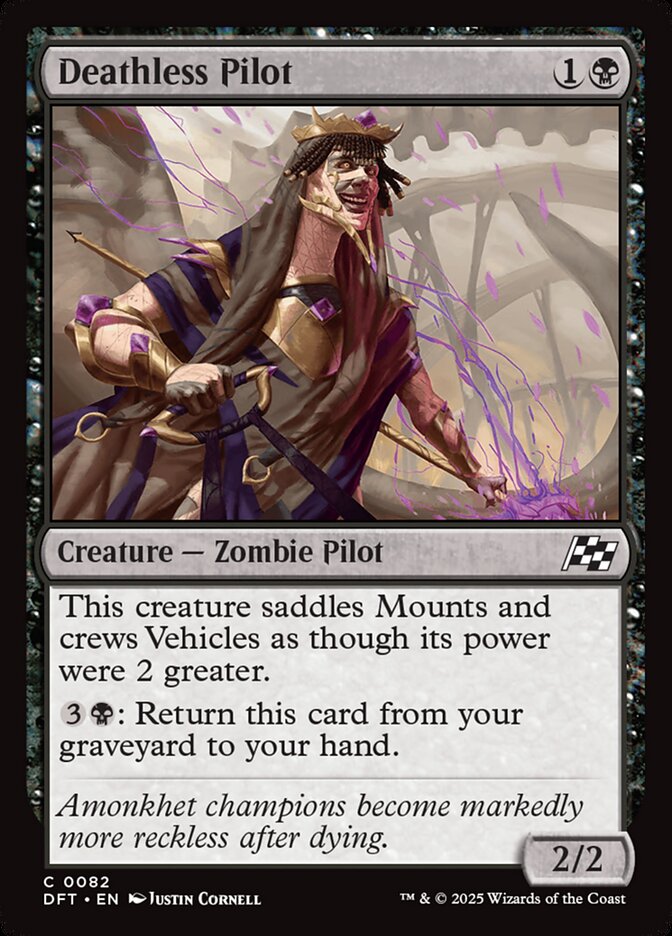 Deathless Pilot, Aetherdrift Card Art