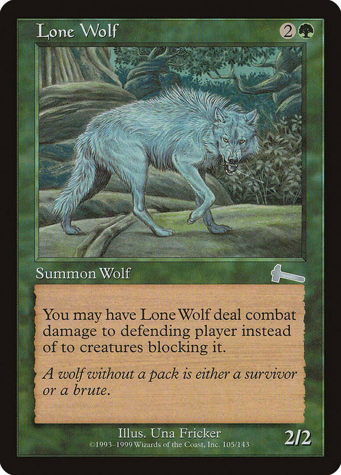 Lone Wolf, Urza's legacy Card Art