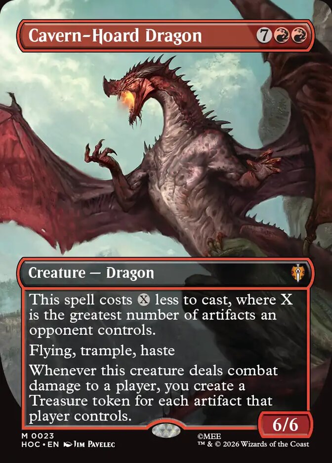 Cavern-Hoard Dragon, The Hobbit Eternal Card Art