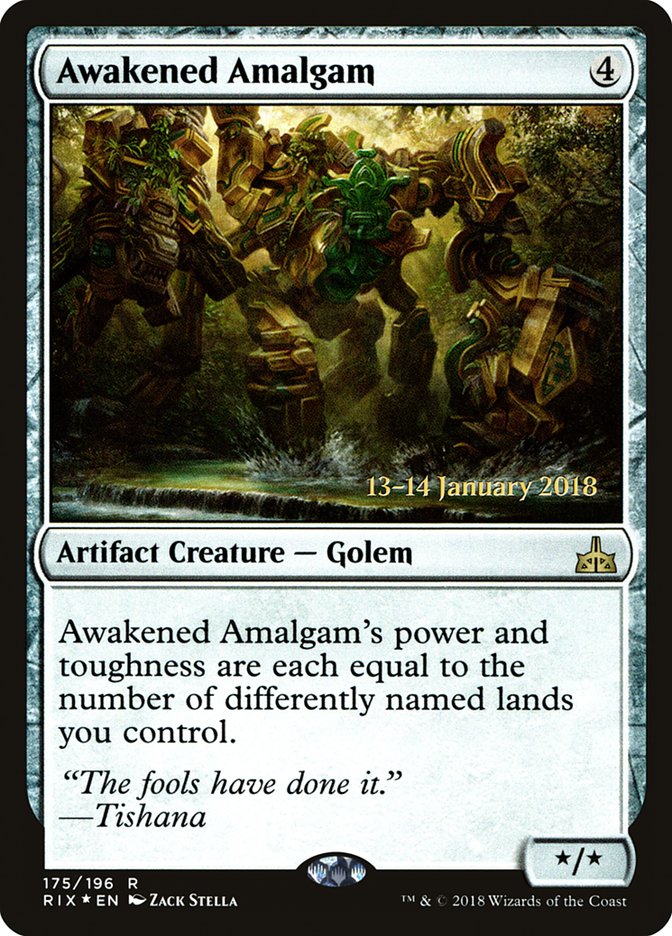 Awakened Amalgam, Rivals of ixalan promos Card Art