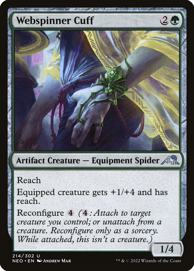 Webspinner Cuff, Kamigawa: neon dynasty Card Art