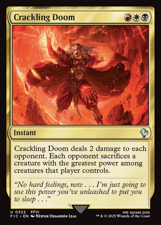 Crackling Doom, Final fantasy commander Card Art
