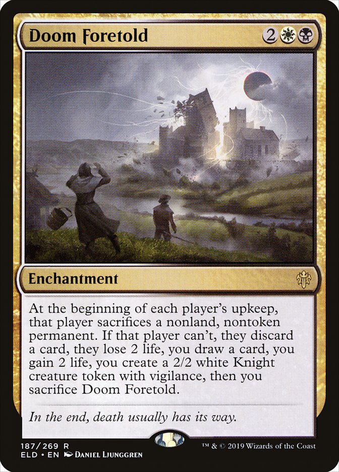 Doom Foretold, Throne of eldraine Card Art