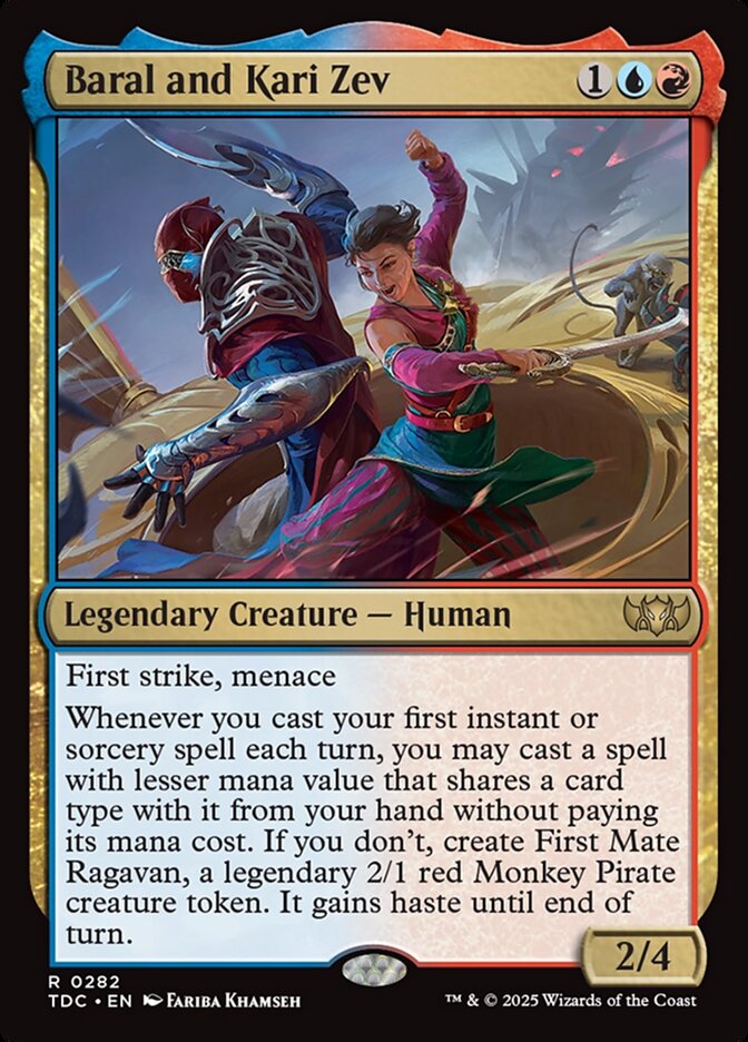 Baral and Kari Zev, Tarkir: Dragonstorm Commander Card Art